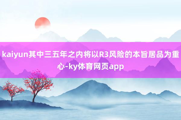 kaiyun其中三五年之内将以R3风险的本旨居品为重心-ky体育网页app